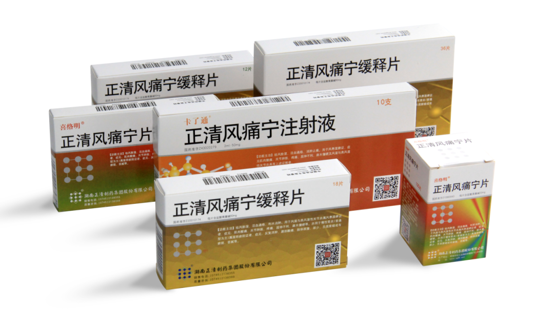正清风痛宁缓释片（片、注射液）入选《湖南省生物医药产业链重点品种》